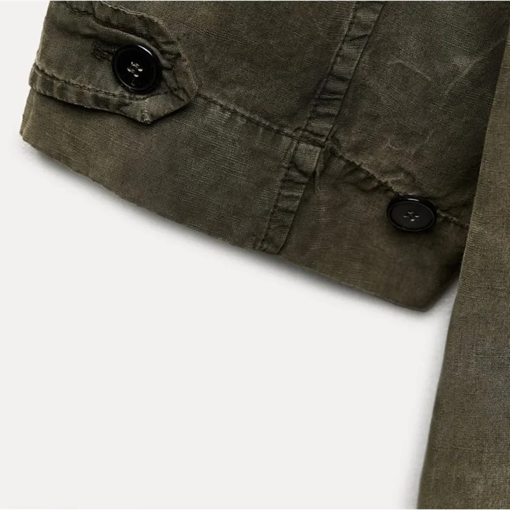 ZARA ZW COLLECTION WASHED LYOCELL TRENCH - Picture 3 of 16